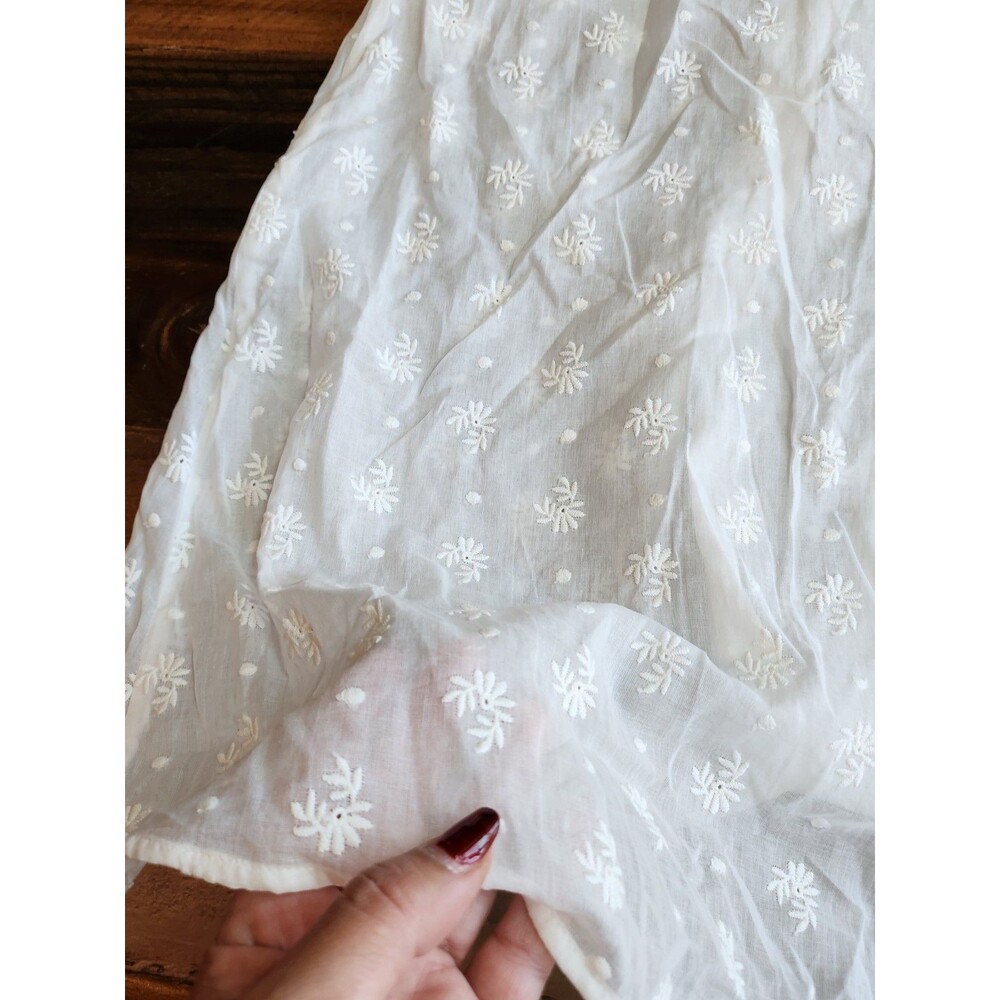 Cabi Midsummer Dress Womens Size 16 White Embroidered Classic The Dreamer (626) - Picture 5 of 14